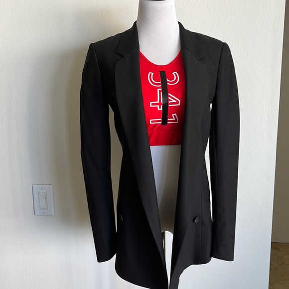 Woman’s helmet lung size 0 blazer jacket black - Picture 1 of 9